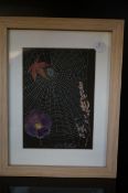 Framed original spiders Webb signed