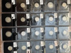 Collection of 3d coins 1922-1942