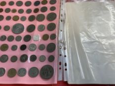 Folder of unsorted coins
