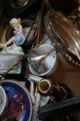 Box of mixed items to include Royal Worcester
