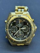 Seiko chronograph wristwatch with alarm calendar &