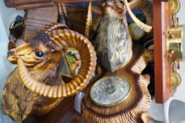 Box of mixed items to include a barometer