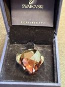 Swarovski ring with box