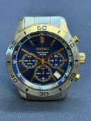 Seiko chronograph quartz wristwatch 6T63 - 00EO
