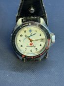 Russian wristwatch with date app at 3 o clock & le