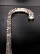 Orange umbrella handle