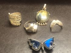 Collection of silver jewellery