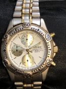 Sekonda quartz chronograph, currently ticking