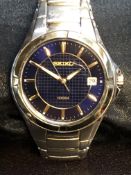 Gents Seiko quartz watch with date - bracelet A/F