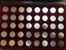 Collectable 50p coins - 40 in total Alice in Wonde