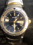 Pulsar kinetic watch with day/date, currently tick
