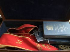Masonic case & contents
