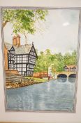 Original watercolour 'Packet House Worsley' signed