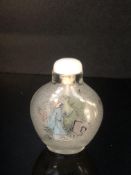 Glass bottle perfume holder