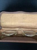 Boxed pair of 1/2 circle specs