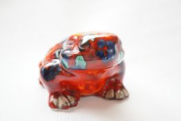 Anita Harris toad signed in gold