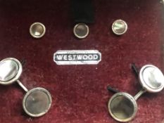 Vintage cufflinks & studs boxed