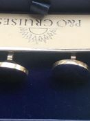 Silver P.O boxed cufflinks