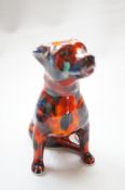 Anita Harris staffy dog signed in gold