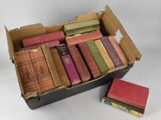 A Box Containing Collection of Vintage Hardback Books