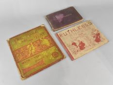 Three Bound Volumes, Book of Nonsense, Published by Warne and Co, Ruthless Rhymes for Heartless