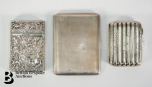 Silver Cigarette and Card Cases