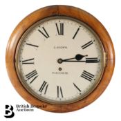 C. Brown Minehead Fusee Wall Clock