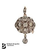 Antique Gold Diamond Brooch/Pendant