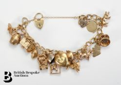 9ct Gold Charm Bracelet