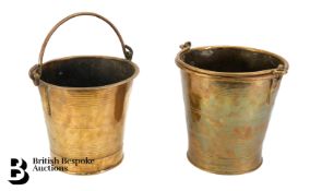 Pair of Indian Campaign Buckets