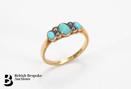 18ct Gold Turquoise Ring