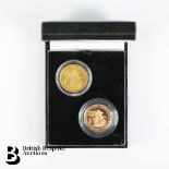 Two Sovereign St George and Dragon Set - 1817 George III and 2017 Queen Elizabeth II