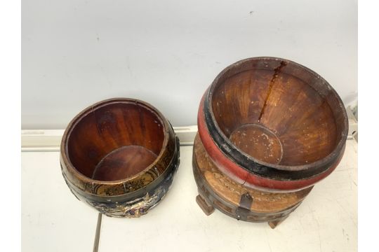 A QUANTITY OF WOODEN BOWLS AND BOXES - Image 3 of 4