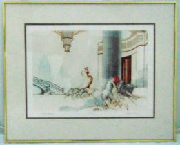 Frank Martin framed and glazed limited edition 50/150 polychromatic print titled Carlton Astoria,