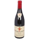 A bottle of Gevrey-Chambertin, Au Belle, 2002, Domaine Denis Mortet, 75cl Good condition,