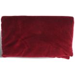 GUCCI - a red velvet Hollywood Forever Collection sunglasses clutch bag/case