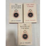 The Lord Of The Rings, J R R Tolkien, comprising The Fellowship Of The Ring 12th Impression 1962,