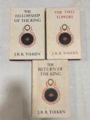 The Lord Of The Rings, J R R Tolkien, comprising The Fellowship Of The Ring 12th Impression 1962,