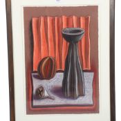 Carlos Forns Bada (born 1956), untitled still life, mixed media on paper, 1989, 49cm x 34cm,