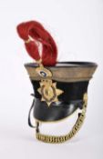 A shako of an officer of the 8th Cavalry Regiment (1834 to 1848)