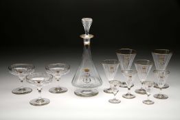 Part of a glassware service.