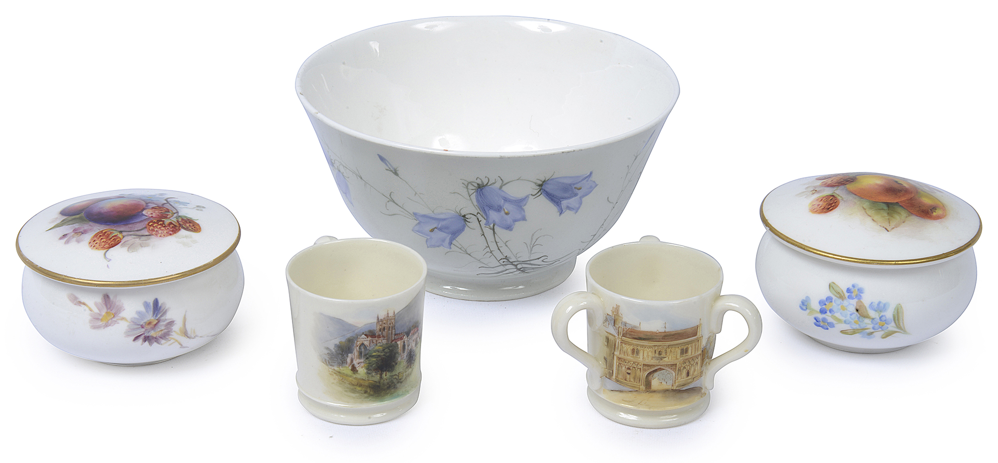 A small collection of Royal Worcester porcelain wares,