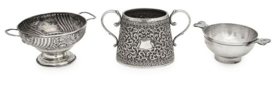 An Indian silver twin-handled sucrier