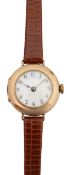 A 9ct gold wristwatch