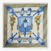 An Hermes 'Feux de Route' silk scarf