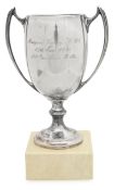 A George V silver twin-handled trophy