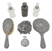 Assorted dressing table items
