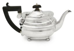A George V silver bachelors teapot