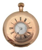 A 9K half hunter pocket watch