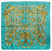 An Hermes Le Mors 'A la Contetable' silk scarf